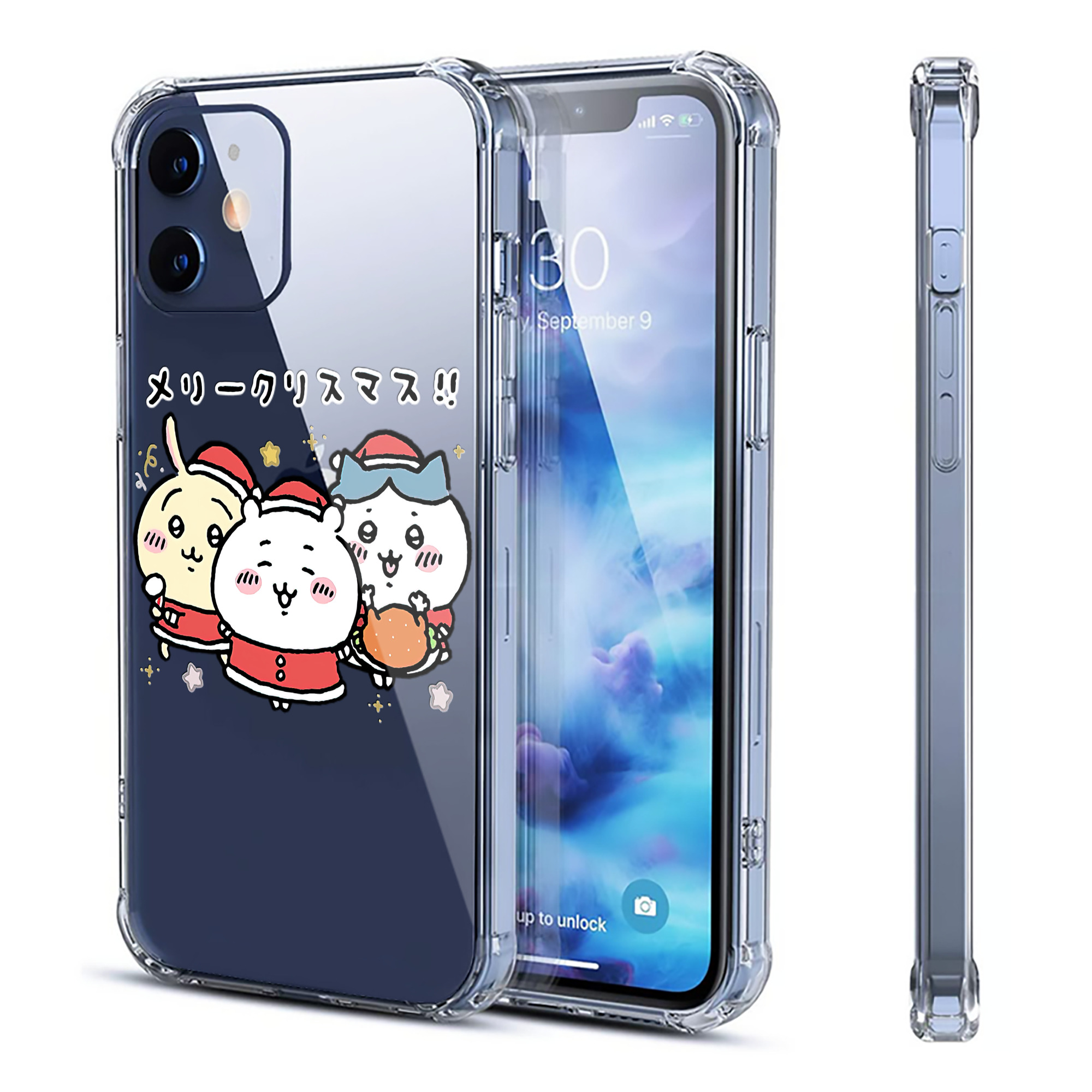 （画像用） ちいかわ ハチワレ Chii-kawa hachiware 【iPhone 12シリーズ対応】透明スマホケース（クリアソフトケース）